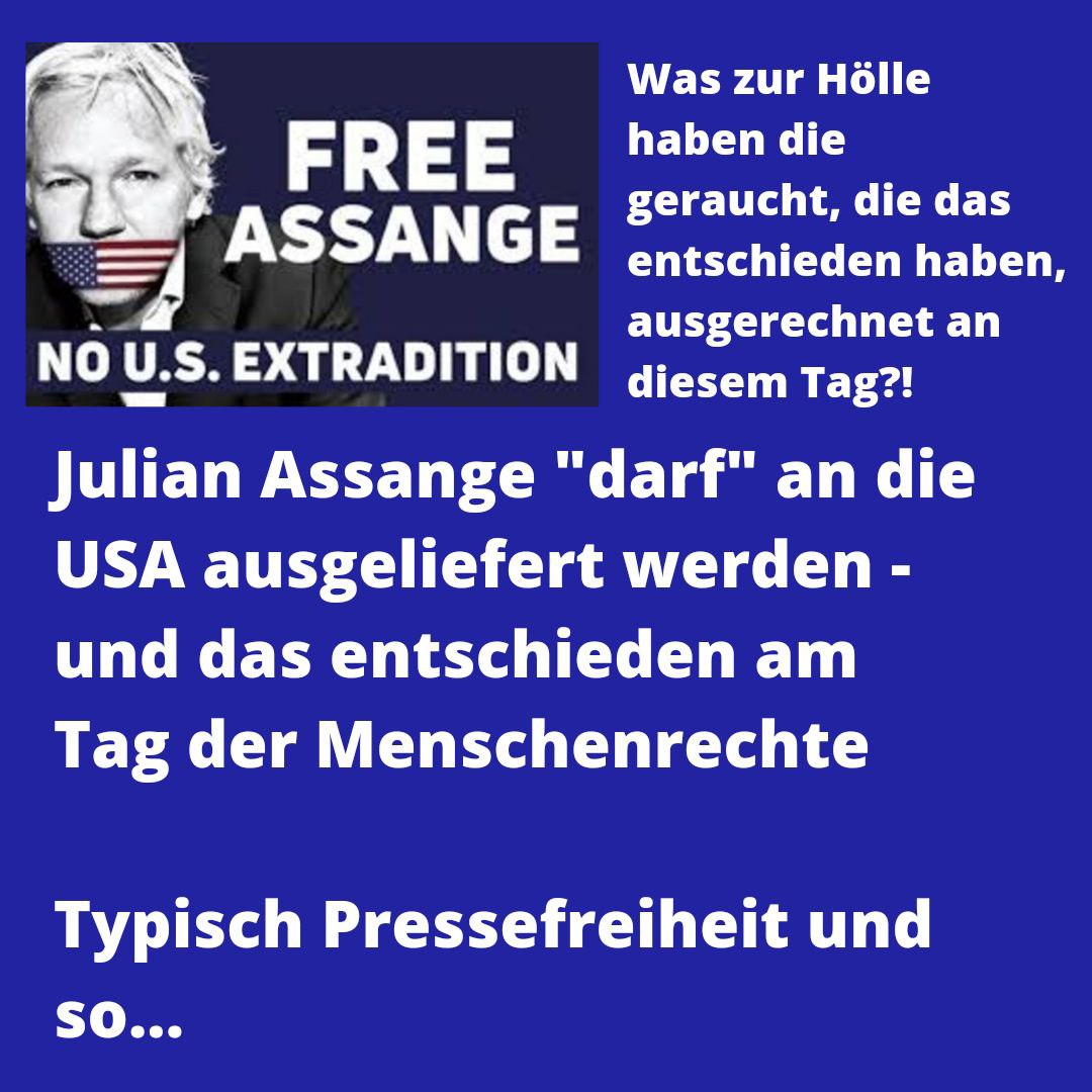 Assange „darf“ ausgeliefert werden?
